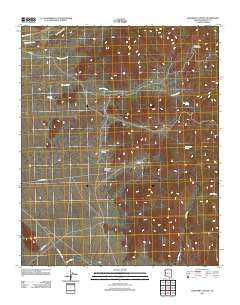Creamery Canyon Arizona Historical topographic map, 1:24000 scale, 7.5 X 7.5 Minute, Year 2011