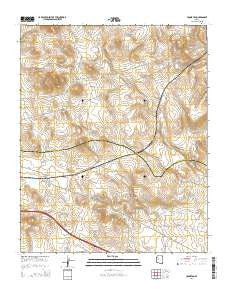 Crookton Arizona Current topographic map, 1:24000 scale, 7.5 X 7.5 Minute, Year 2014