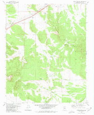 Cross Mountain Arizona Historical topographic map, 1:24000 scale, 7.5 X 7.5 Minute, Year 1980