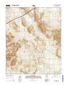 Cross Mountain Arizona Current topographic map, 1:24000 scale, 7.5 X 7.5 Minute, Year 2014