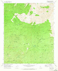 Crown King Arizona Historical topographic map, 1:24000 scale, 7.5 X 7.5 Minute, Year 1969