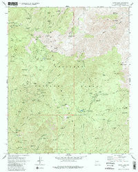 Crown King Arizona Historical topographic map, 1:24000 scale, 7.5 X 7.5 Minute, Year 1969