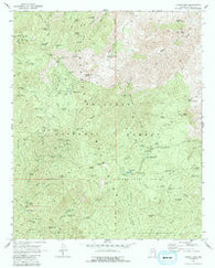 Crown King Arizona Historical topographic map, 1:24000 scale, 7.5 X 7.5 Minute, Year 1969