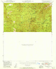 Crown King Arizona Historical topographic map, 1:62500 scale, 15 X 15 Minute, Year 1947