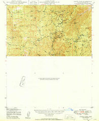 Crown King Arizona Historical topographic map, 1:62500 scale, 15 X 15 Minute, Year 1950
