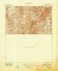 Crown King Arizona Historical topographic map, 1:63360 scale, 15 X 15 Minute, Year 1948