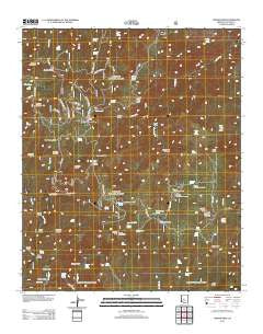 Crown King Arizona Historical topographic map, 1:24000 scale, 7.5 X 7.5 Minute, Year 2012