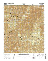 Crown King Arizona Current topographic map, 1:24000 scale, 7.5 X 7.5 Minute, Year 2014