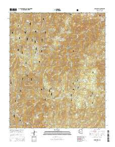 Crown King Arizona Current topographic map, 1:24000 scale, 7.5 X 7.5 Minute, Year 2014