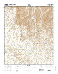 Crozier Peak Arizona Current topographic map, 1:24000 scale, 7.5 X 7.5 Minute, Year 2014