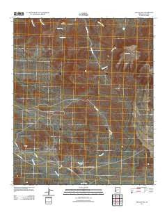 Crystal Hill Arizona Historical topographic map, 1:24000 scale, 7.5 X 7.5 Minute, Year 2011
