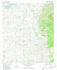 Cumero Canyon Arizona Historical topographic map, 1:24000 scale, 7.5 X 7.5 Minute, Year 1981