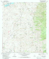 Cumero Canyon Arizona Historical topographic map, 1:24000 scale, 7.5 X 7.5 Minute, Year 1981