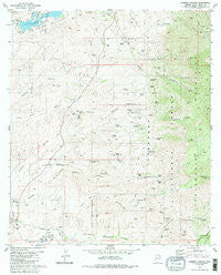 Cumero Canyon Arizona Historical topographic map, 1:24000 scale, 7.5 X 7.5 Minute, Year 1981