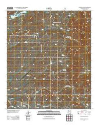 Cumero Canyon Arizona Historical topographic map, 1:24000 scale, 7.5 X 7.5 Minute, Year 2012