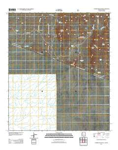 Cumero Mountain Arizona Historical topographic map, 1:24000 scale, 7.5 X 7.5 Minute, Year 2012