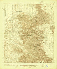 Cunningham Mtn Arizona Historical topographic map, 1:48000 scale, 15 X 15 Minute, Year 1933