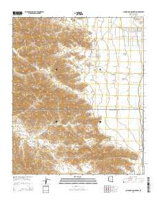 Cunningham Mountain Arizona Current topographic map, 1:24000 scale, 7.5 X 7.5 Minute, Year 2014