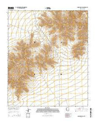 Cunningham Pass Arizona Current topographic map, 1:24000 scale, 7.5 X 7.5 Minute, Year 2014