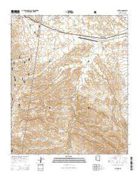 Cutter Arizona Current topographic map, 1:24000 scale, 7.5 X 7.5 Minute, Year 2014
