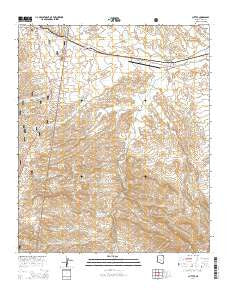 Cutter Arizona Current topographic map, 1:24000 scale, 7.5 X 7.5 Minute, Year 2014