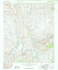 Dagger Peak Arizona Historical topographic map, 1:24000 scale, 7.5 X 7.5 Minute, Year 1986