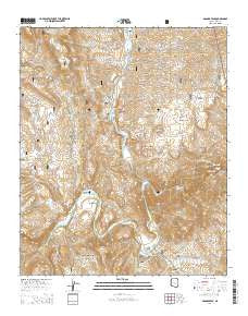 Dagger Peak Arizona Current topographic map, 1:24000 scale, 7.5 X 7.5 Minute, Year 2014