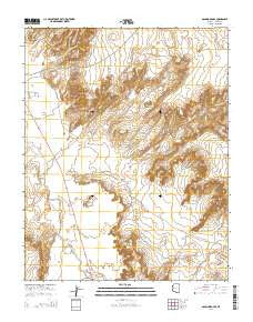 Dancing Rocks Arizona Current topographic map, 1:24000 scale, 7.5 X 7.5 Minute, Year 2014