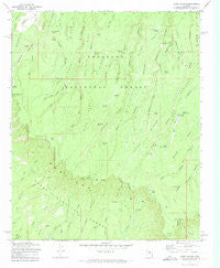 Dane Canyon Arizona Historical topographic map, 1:24000 scale, 7.5 X 7.5 Minute, Year 1972