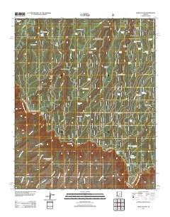 Dane Canyon Arizona Historical topographic map, 1:24000 scale, 7.5 X 7.5 Minute, Year 2011