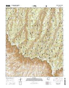 Dane Canyon Arizona Current topographic map, 1:24000 scale, 7.5 X 7.5 Minute, Year 2014