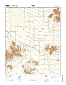 Date Creek Ranch SE Arizona Current topographic map, 1:24000 scale, 7.5 X 7.5 Minute, Year 2014