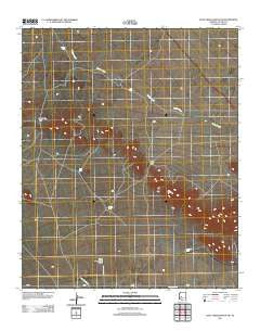 Date Creek Ranch SW Arizona Historical topographic map, 1:24000 scale, 7.5 X 7.5 Minute, Year 2011
