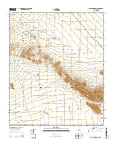 Date Creek Ranch SW Arizona Current topographic map, 1:24000 scale, 7.5 X 7.5 Minute, Year 2014