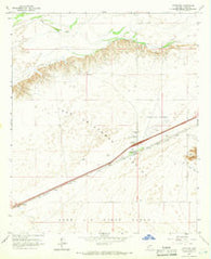 Dateland Arizona Historical topographic map, 1:24000 scale, 7.5 X 7.5 Minute, Year 1965