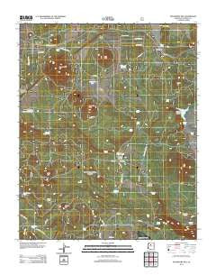 Davenport Hill Arizona Historical topographic map, 1:24000 scale, 7.5 X 7.5 Minute, Year 2012
