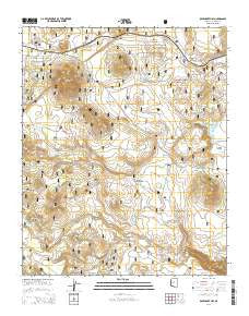 Davenport Hill Arizona Current topographic map, 1:24000 scale, 7.5 X 7.5 Minute, Year 2014