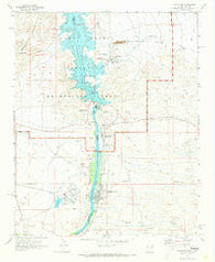 Davis Dam Arizona Historical topographic map, 1:24000 scale, 7.5 X 7.5 Minute, Year 1970