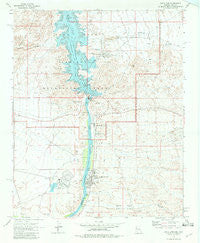 Davis Dam Arizona Historical topographic map, 1:24000 scale, 7.5 X 7.5 Minute, Year 1970