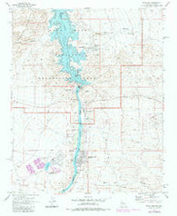 Davis Dam Arizona Historical topographic map, 1:24000 scale, 7.5 X 7.5 Minute, Year 1970
