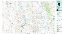 Davis Dam Arizona Historical topographic map, 1:100000 scale, 30 X 60 Minute, Year 1982