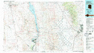 Davis Dam Arizona Historical topographic map, 1:100000 scale, 30 X 60 Minute, Year 1982