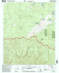 Day Spring Arizona Historical topographic map, 1:24000 scale, 7.5 X 7.5 Minute, Year 1998
