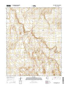 Dead Monkey Ridge Arizona Current topographic map, 1:24000 scale, 7.5 X 7.5 Minute, Year 2014