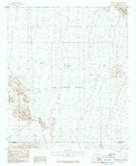 Deadman Gap Arizona Historical topographic map, 1:24000 scale, 7.5 X 7.5 Minute, Year 1986