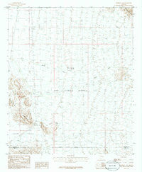 Deadman Gap Arizona Historical topographic map, 1:24000 scale, 7.5 X 7.5 Minute, Year 1986