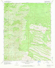Dean Peak Arizona Historical topographic map, 1:24000 scale, 7.5 X 7.5 Minute, Year 1968