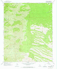 Dean Peak Arizona Historical topographic map, 1:24000 scale, 7.5 X 7.5 Minute, Year 1968