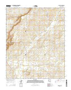 Deep Lake Arizona Current topographic map, 1:24000 scale, 7.5 X 7.5 Minute, Year 2014