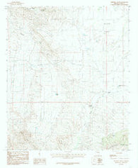 Deepwell Ranch Arizona Historical topographic map, 1:24000 scale, 7.5 X 7.5 Minute, Year 1985